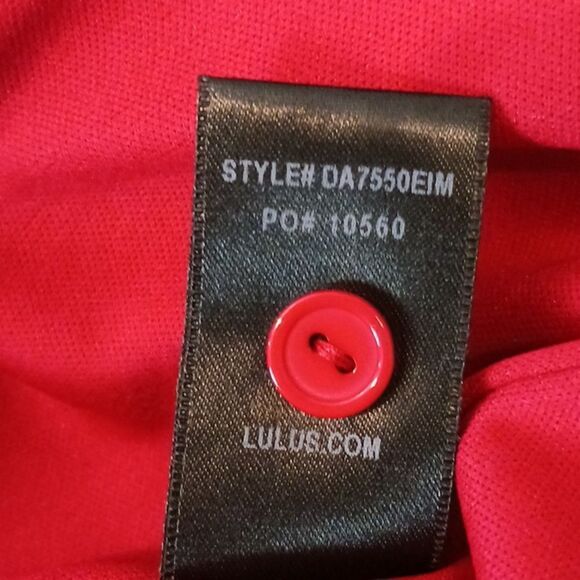 LULUS Made for me Cherry red flounce sleeve mini whimsigoth dress size small - Picture 13 of 13